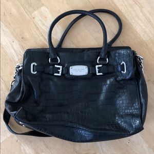 Michael Kors black snakeskin bag